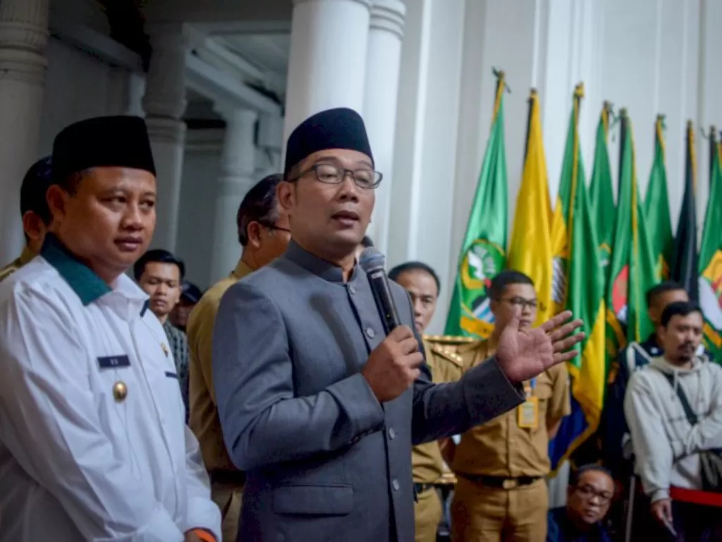Gubernur Jawa Barat Ridwan Kamil. (ANTARA/Raisan Al Farisi)