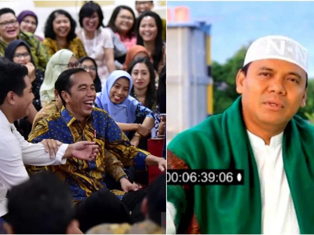 Gur Nur positif corona (kanan/Istimewa), Presiden Jokowi (kanan/Antara foto)