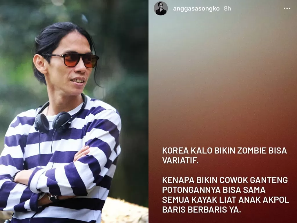 Angga Sasongko komentari drama Start Up. (Instagram/@anggasasongko)