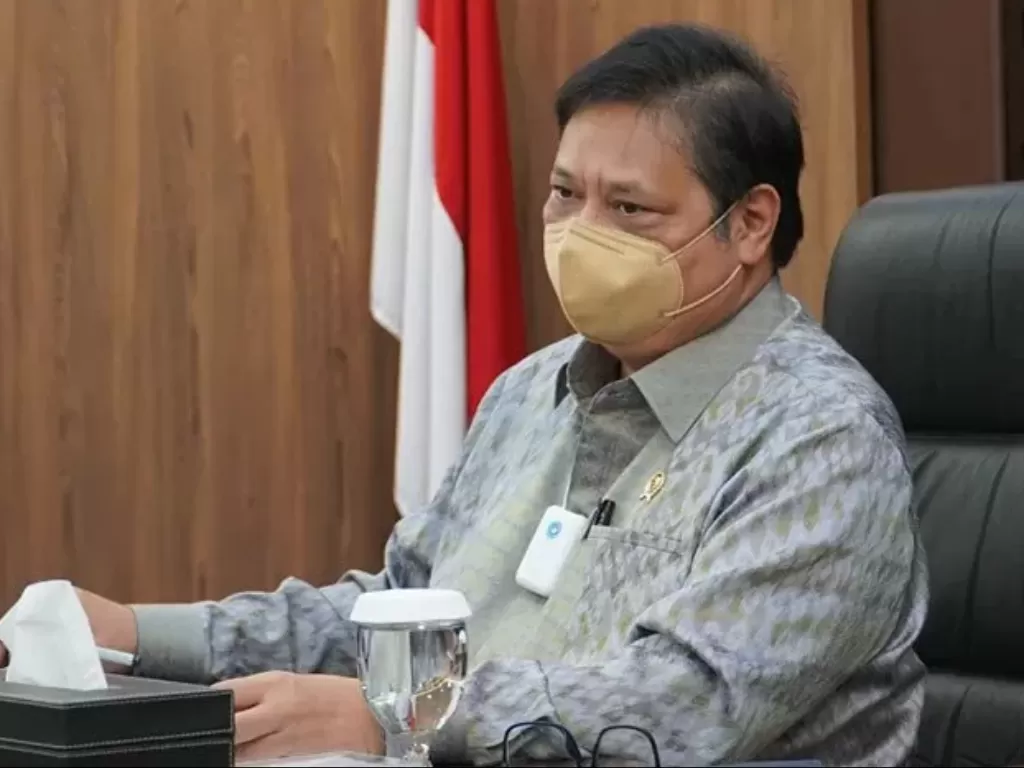 Menteri Koordinator Bidang Perekonomian Airlangga Hartarto, Jumat (20/11/2020). (Photo/ANTARA/HO-Kementerian Koordinator bidang Perekonomian)