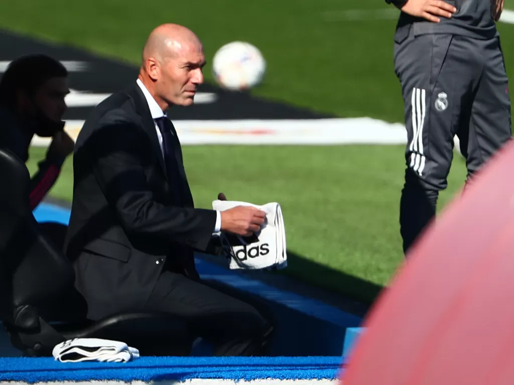 Zinedine Zidane, pelatih Real Madrid. (REUTERS/JAVIER BARBANCHO)