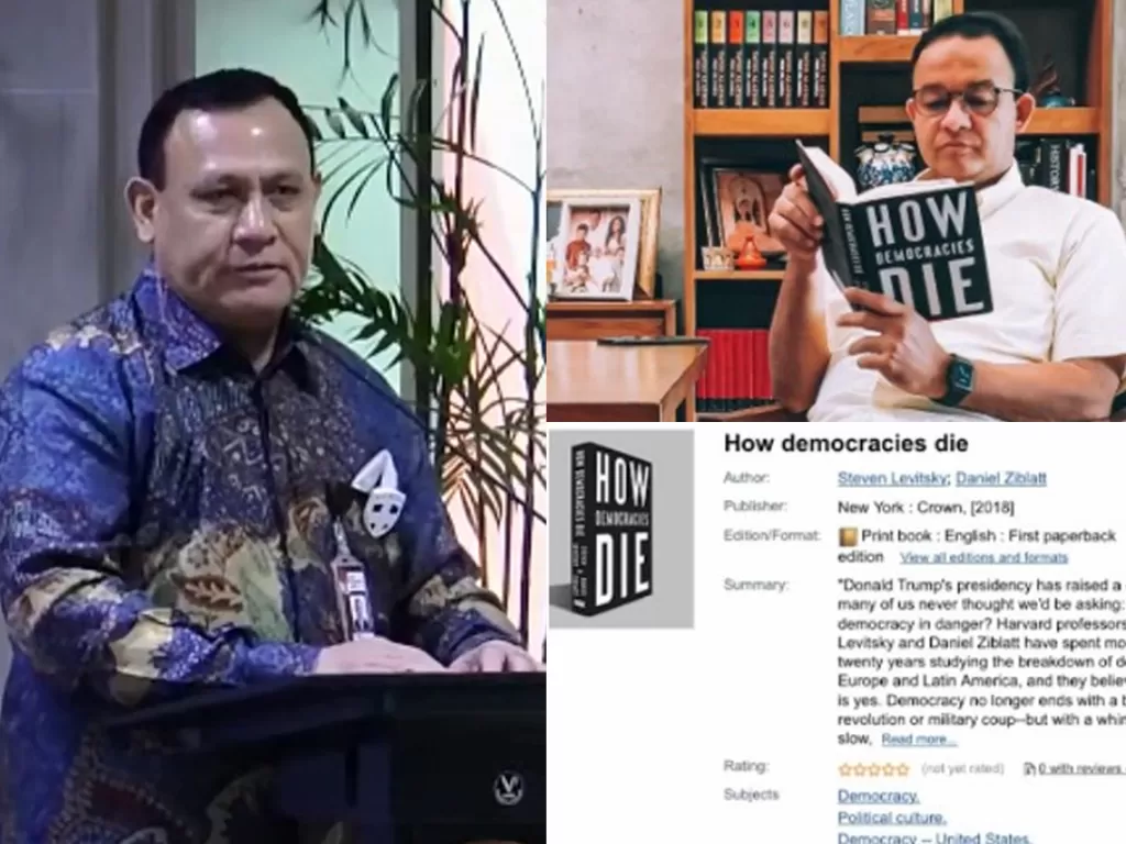 Kolase foto Ketua KPK Firli Bahuri (YouTube KPK RI) dan Gubernur DKI Jakarta Anies Baswedan (Instagram @aniesbaswedan)