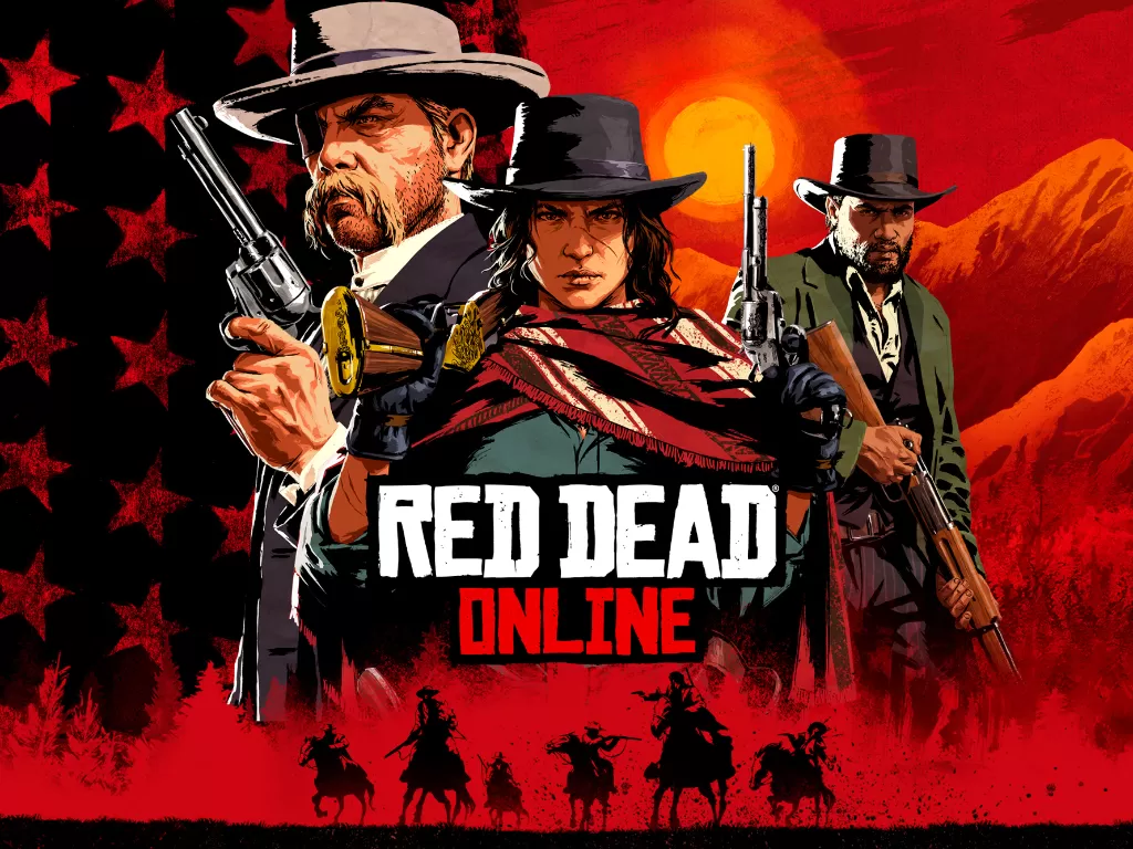 Ilustrasi game open-world Red Dead Online buatan Rockstar Games (photo/Rockstar Games)