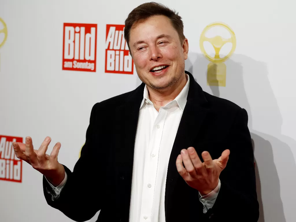 CEO Tesla, Elon Musk saat mengunjungi event di Berlin (photo/REUTERS/Hannibal Hanschke)