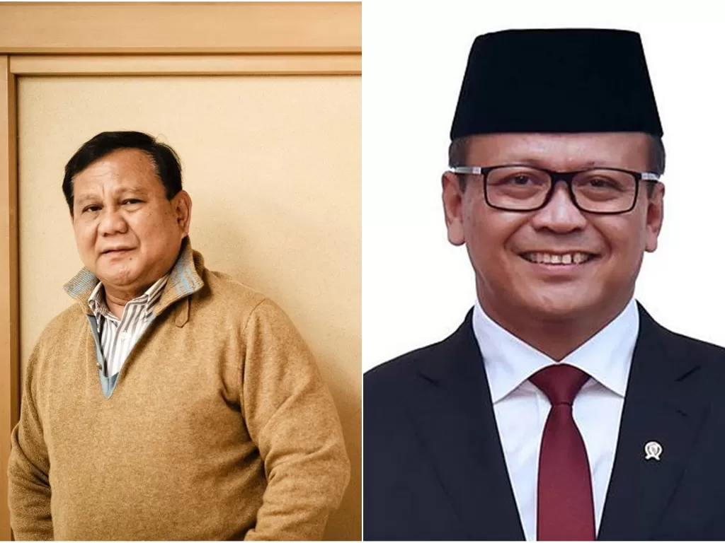 Prabowo Subianto (kiri) dan Edhy Prabowo (kanan). (Instagram)