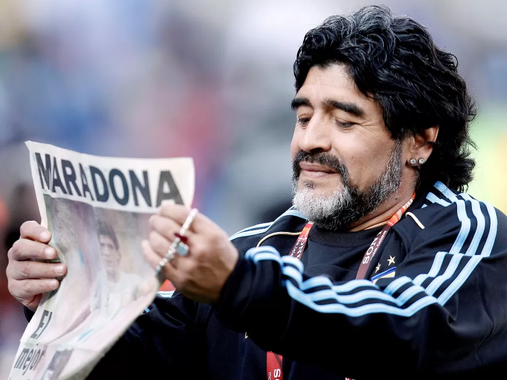 Maradona tutup usia. (REUTERS/ACTION IMAGES)