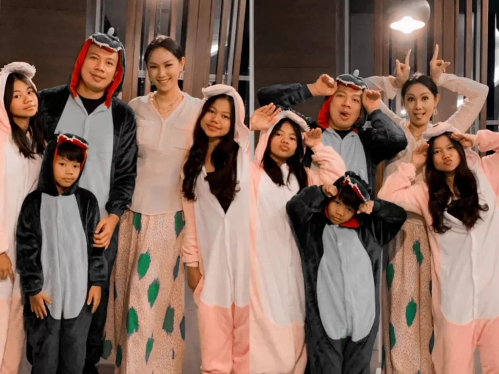 Vicky Prasetyo bersama Kalina dengan keluarga kecilnya. (Photo/Instagram/@vickyprasetyo777)