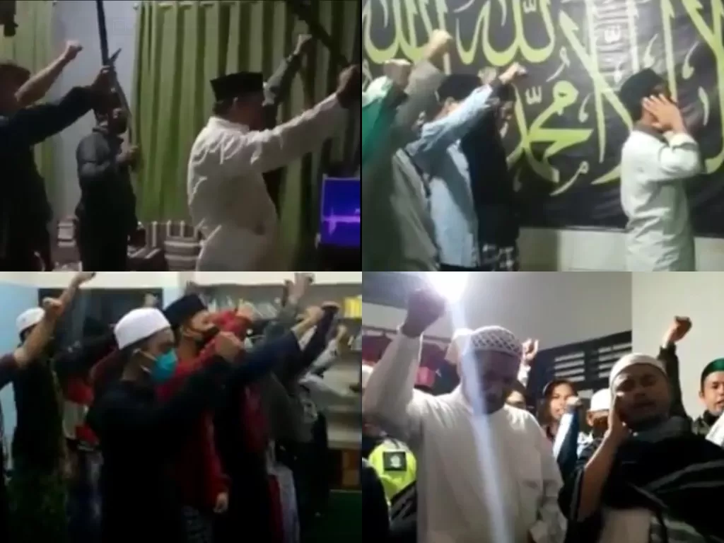 Cuplikan video azan berisi ajakan jihad. (Facebook Budi)