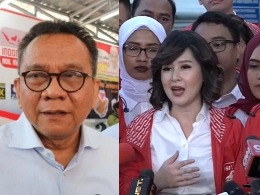 Kolase foto Wakil Ketua DPRD DKI Jakarta Mohammad Taufik dan Ketua Umum PSI Grace Natalie (ANTARA)