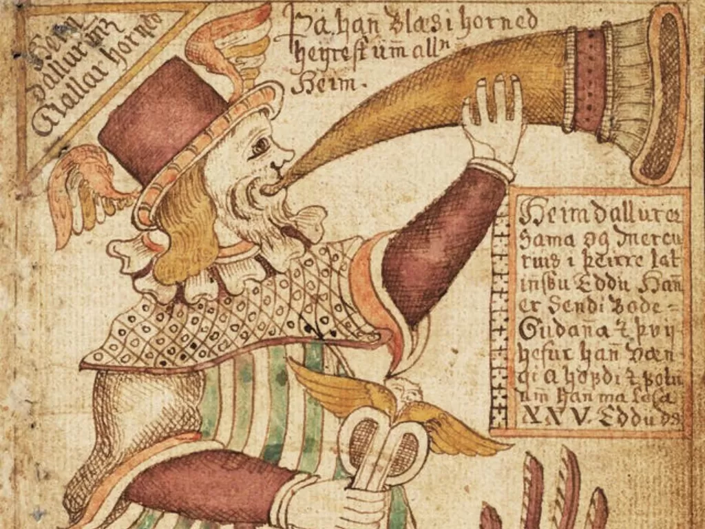 Ilustrasi dewa Heimdall dalam mitologi Norse. (mythopedia.com)
