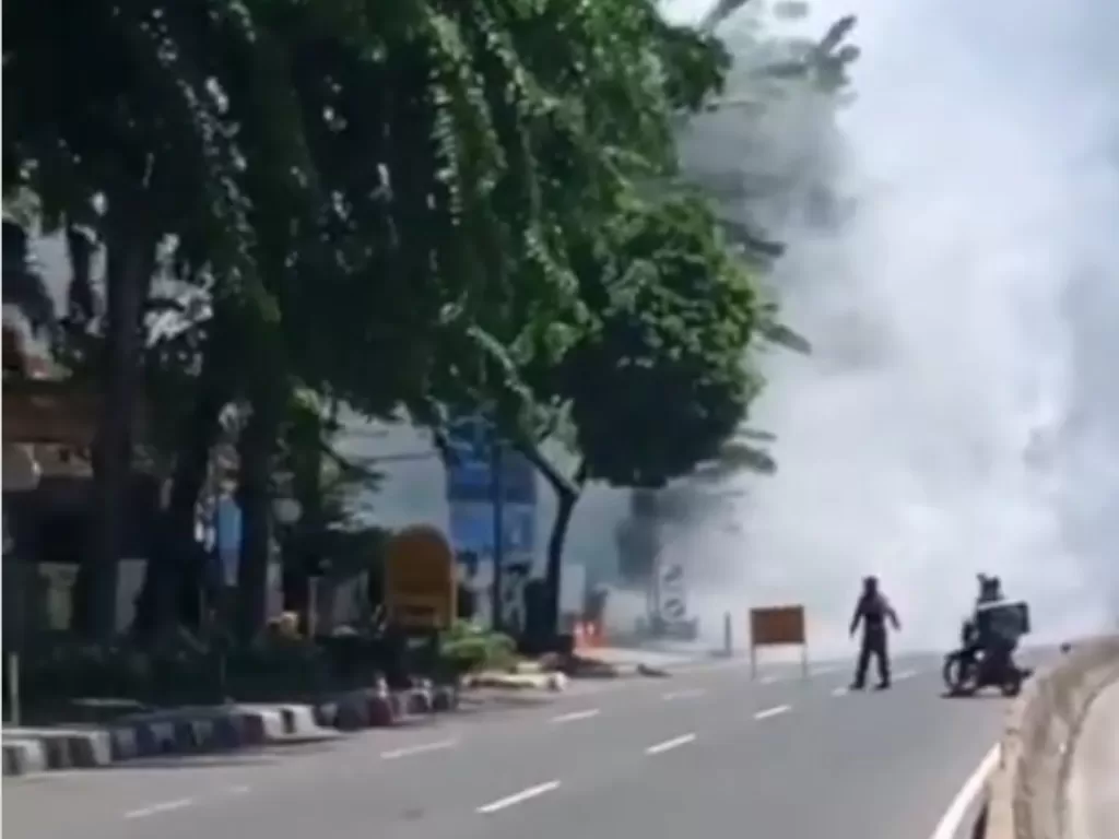 Kebakaran hebat terjadi di MT Haryono Jakarta Timur. (Istimewa)