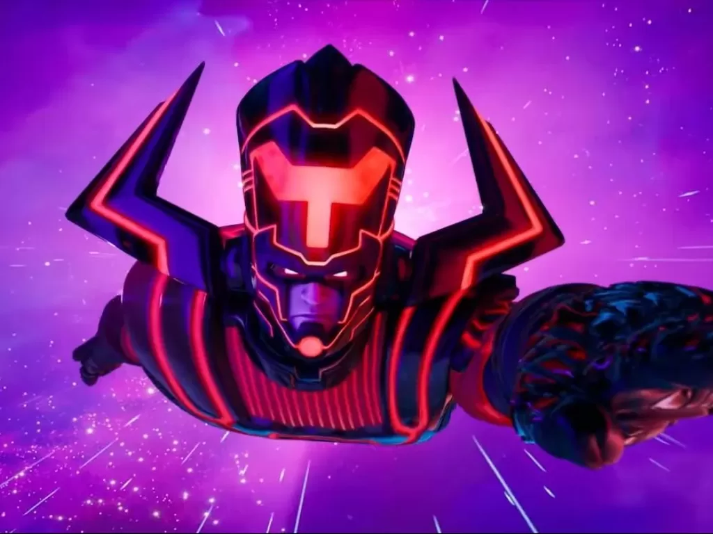 Karakter Galactus dari Marvel Universe di game battle royale Fortnite (photo/Epic Games)