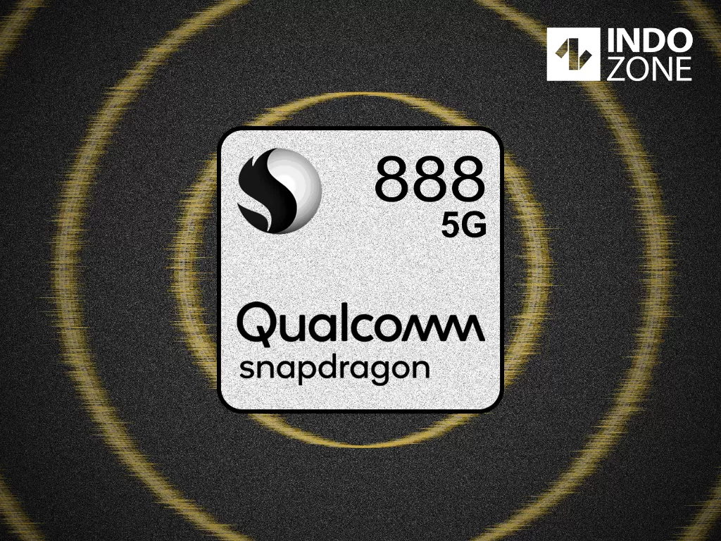Ilustrasi tampilan chipset Snapdragon 888 buatan Qualcomm (Ilustrasi/INDOZONE/Ferry)
