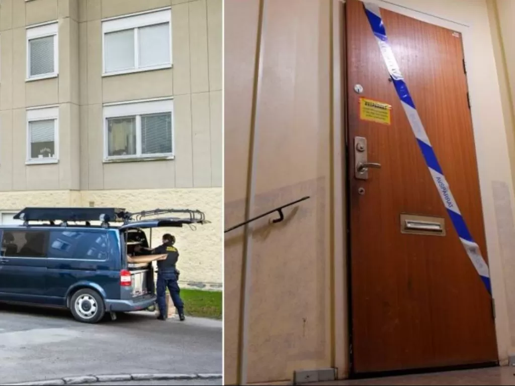 Petugas kepolisian di Swedia menemukan pria dikunci dalam apartemen selama 28 tahun. (Foto: Expressen)