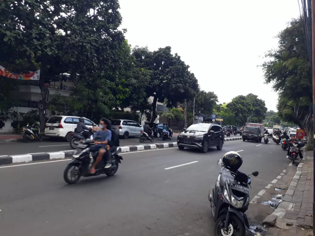 Suasana di Petamburan, Jakarta Pusat yang kini sudah kondusif. (INDOZONE/Samsudhuha Wildansyah)