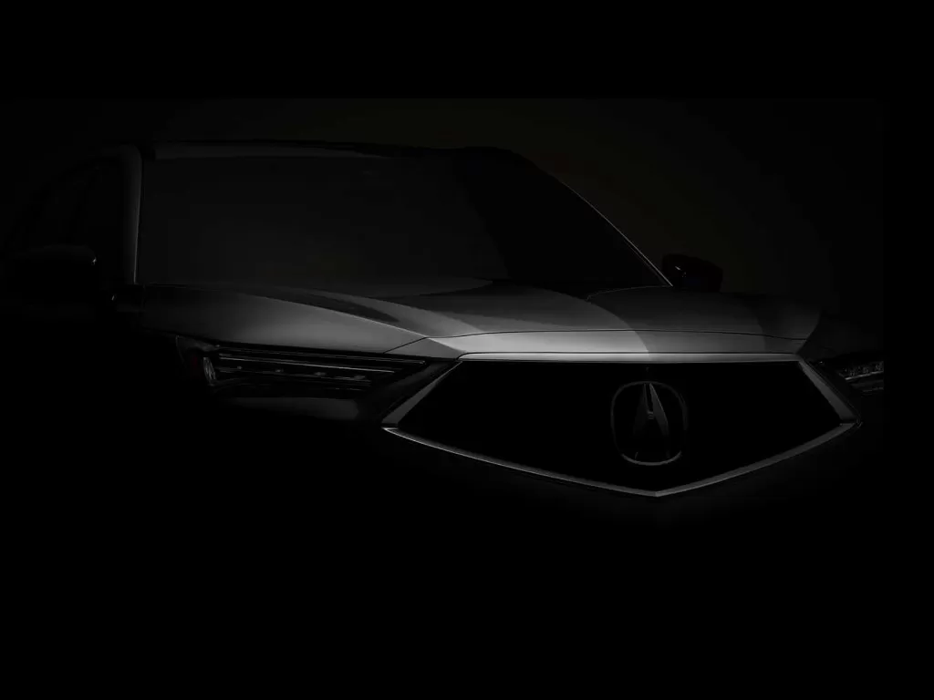 Tampilan bagian depan dari mobil Acura MDX 2022 yang segera diumumkan (photo/Acura)