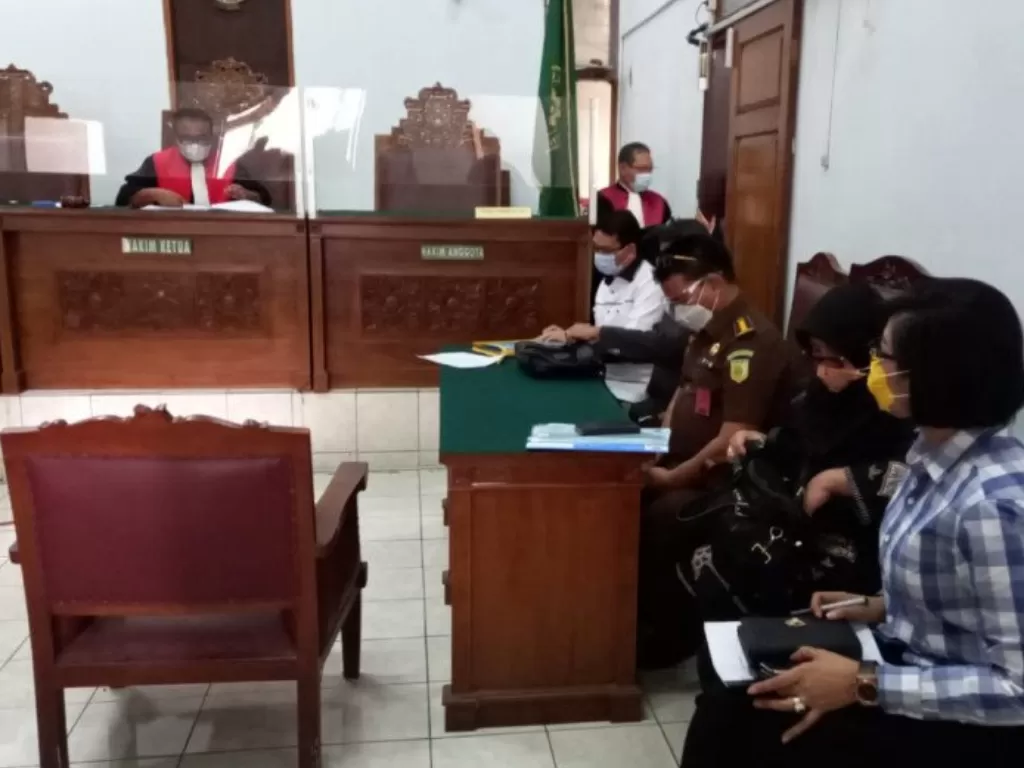 Sidang gugatan praperadilan makraknya kasus pembelian lahan Cengkareng oleh Pemprov DKI Jakarta, dimulai dengan agenda pembacaan permohonan di Pengadilan Negeri Jakarta Selatan, Senin (30/11/2020). (ANTARA/HO/MAKI)