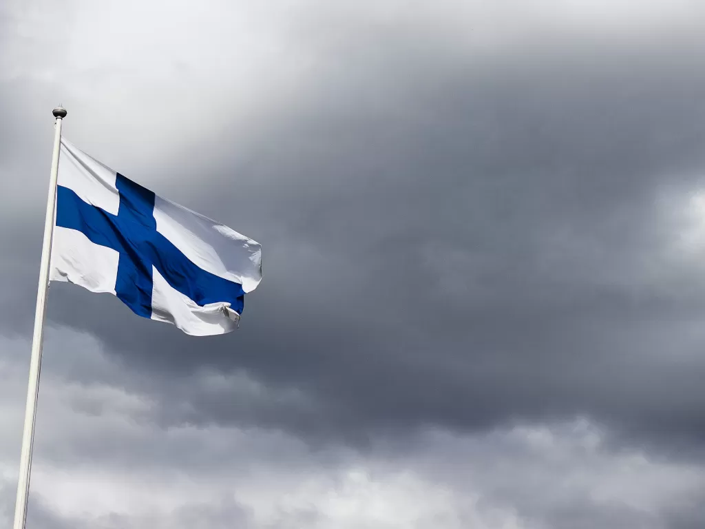 Ilustrasi bendera Finlandia. (Pexels/Baptiste Valthier)