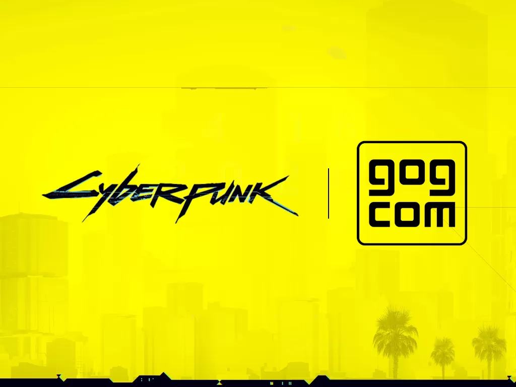 Logo game Cyberpunk 2077 dan toko game Good Old Games (photo/CD Projekt Red)