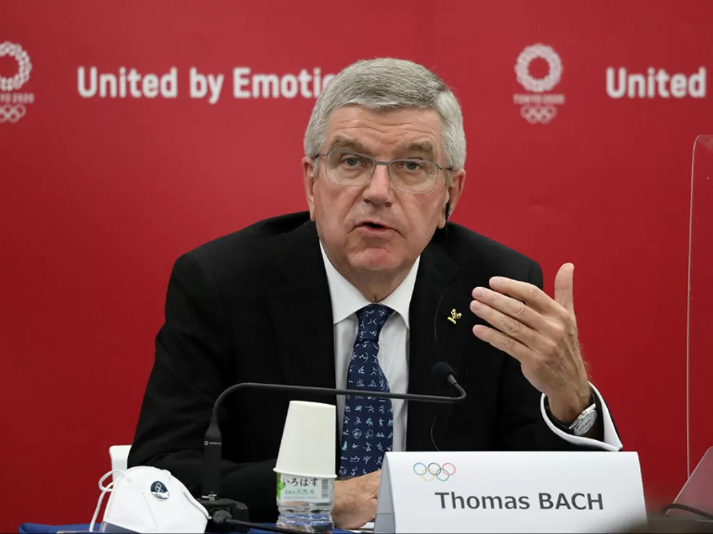 Presiden IOC Thomas Bach. (Photo/Reuters/Du Xiaoyi)