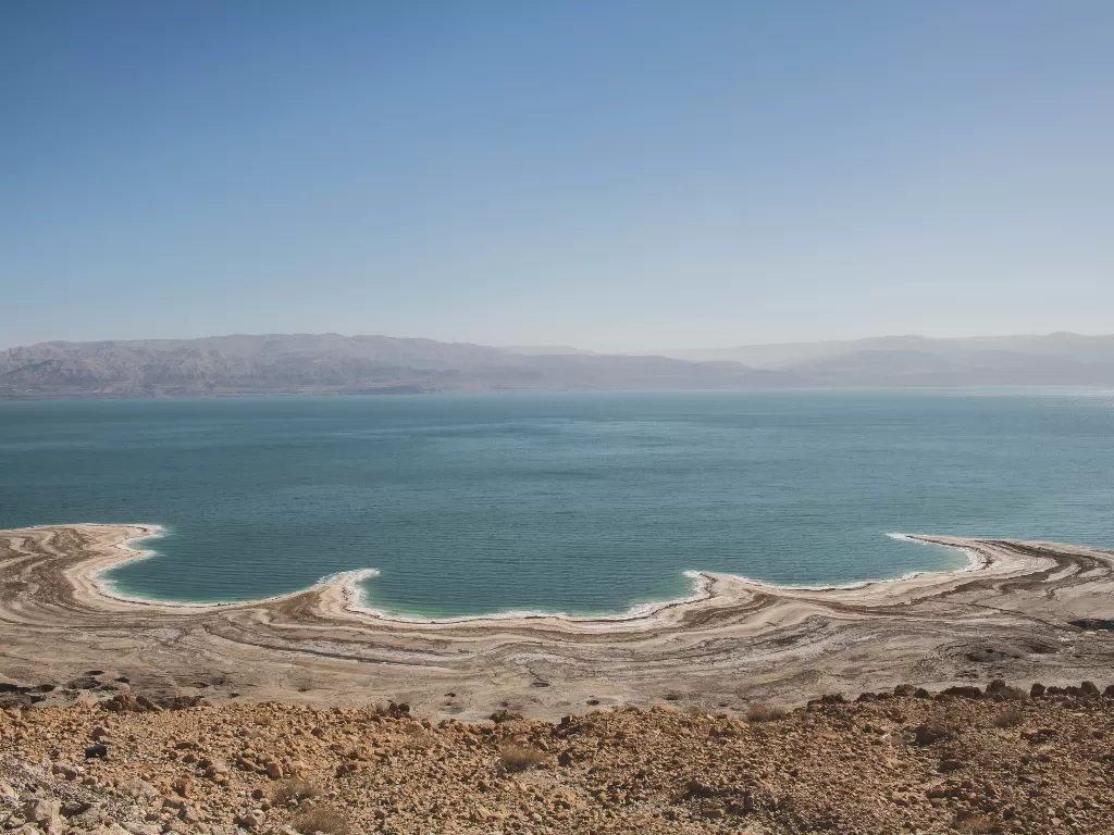 Potret Laut Mati di Israel. (Unsplash/@nicolebaster)