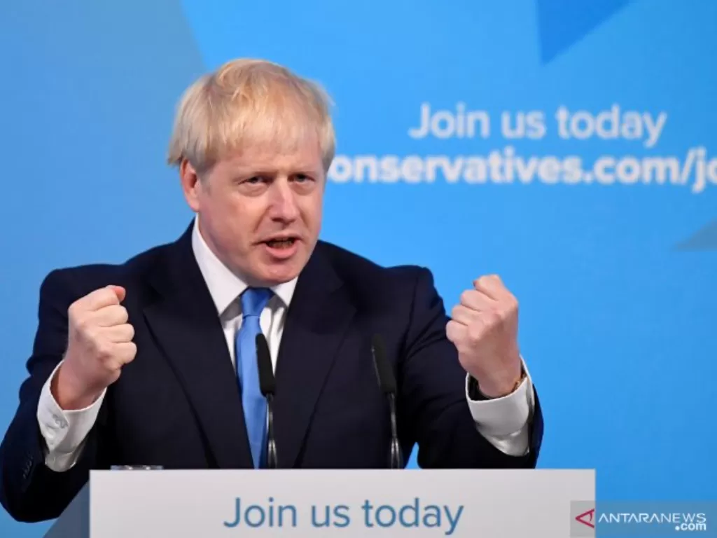 Perdana Menteri Inggris Borish Johnson ( ANTARA FOTO/REUTERS/Toby Melville/aww)