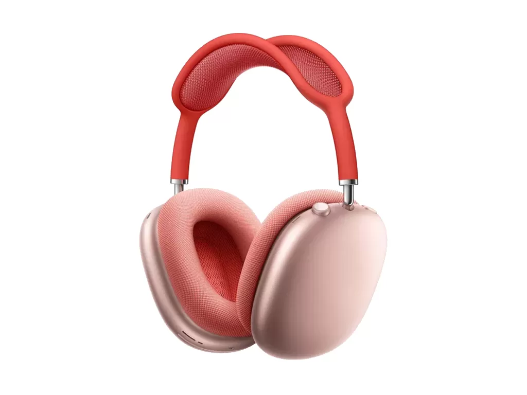 Tampilan headphone AirPods Max buatan Apple dengan warna pink (photo/Dok. Apple)
