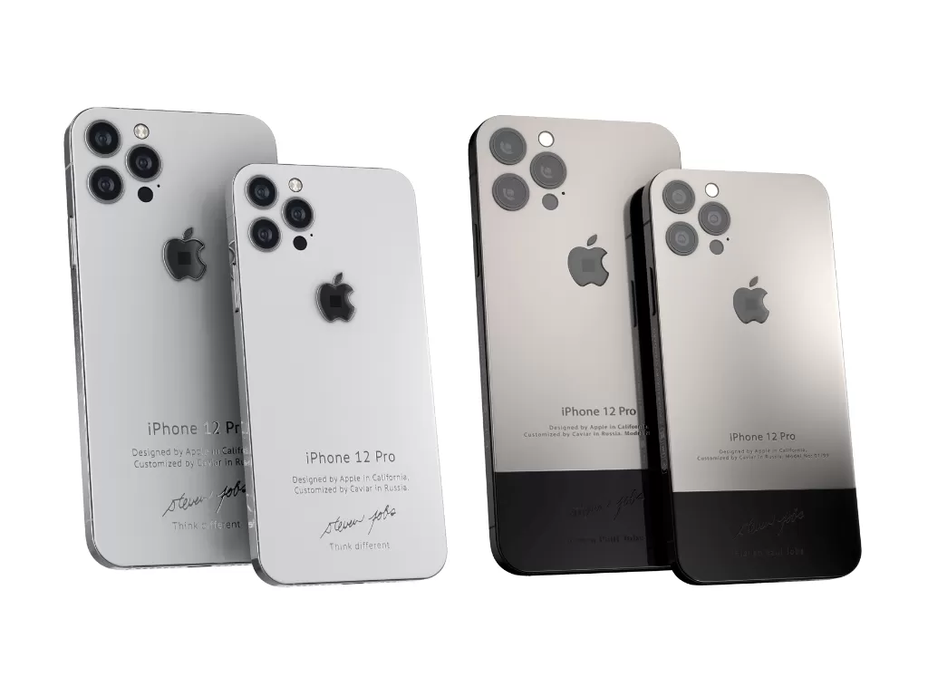 Smartphone iPhone 12 Pro dan 12 Pro Max custom buatan Caviar (photo/Caviar)