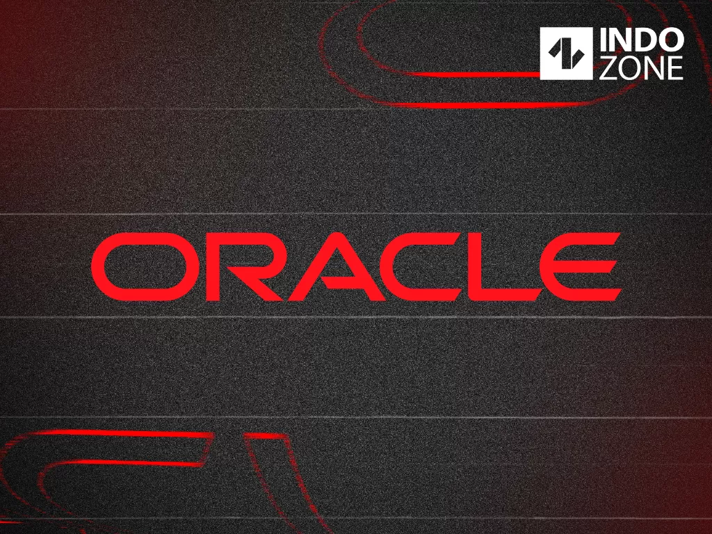 Ilustrasi logo perusahaan teknologi Oracle (Ilustrasi/INDOZONE/Ferry Andika)