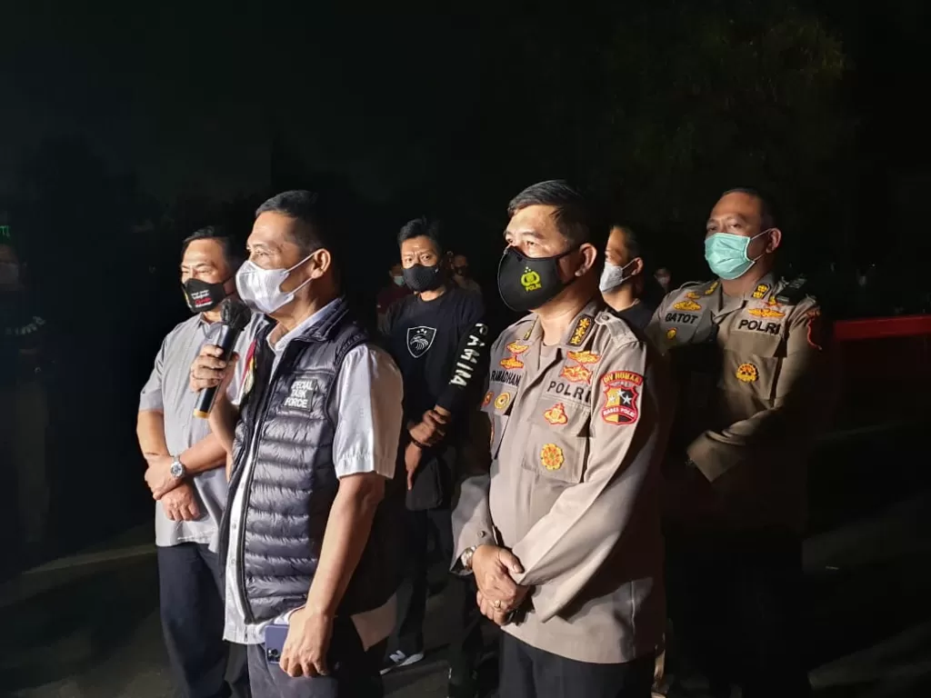 Bareskrim Polri Rekontruksi kasus baku tembak Laskar FPI Vs Polisi di Tol Jakarta-Cikampek. (Dok Div Humas Mabes Polri).