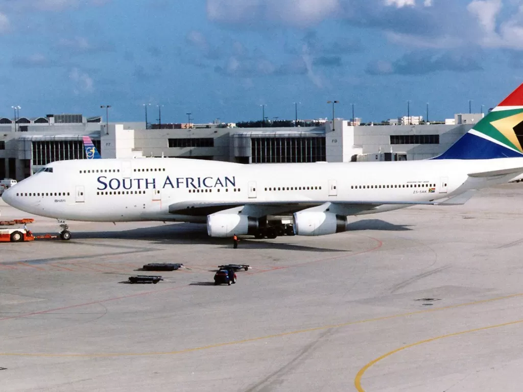 Pesawat maskapai Afrika Selatan. (wikimediacommons.com)