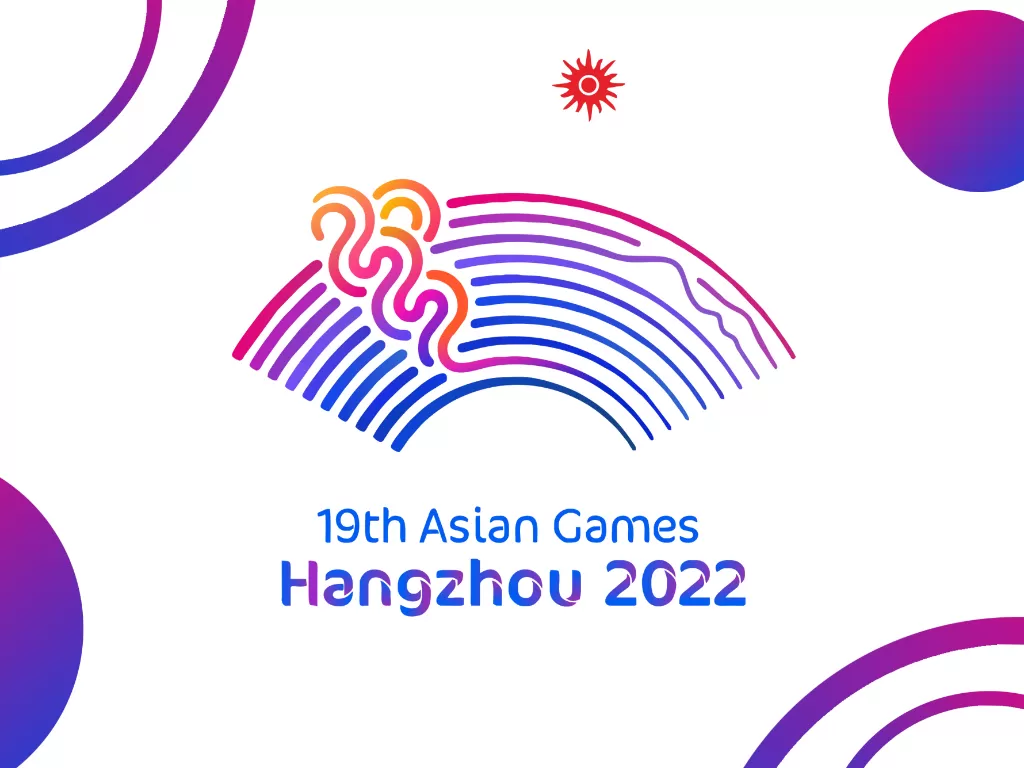 Ilustrasi logo Pesta Olahraga Asian Games Hangzhou 2022 (Ilustrasi/INDOZONE/Ferry Andika)
