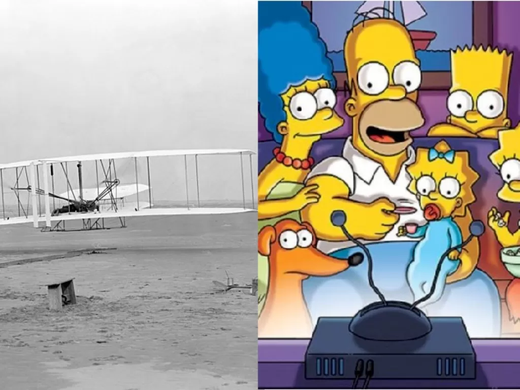 Pesawat Wright Bersaudara (Wikpedia), The Simpsons. (bms.extentia)