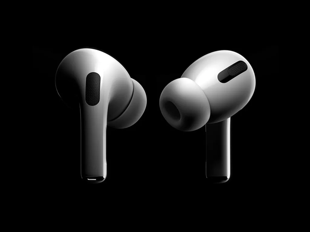 Tampilan earbuds wireless AirPods Pro buatan Apple (photo/Dok. Apple)