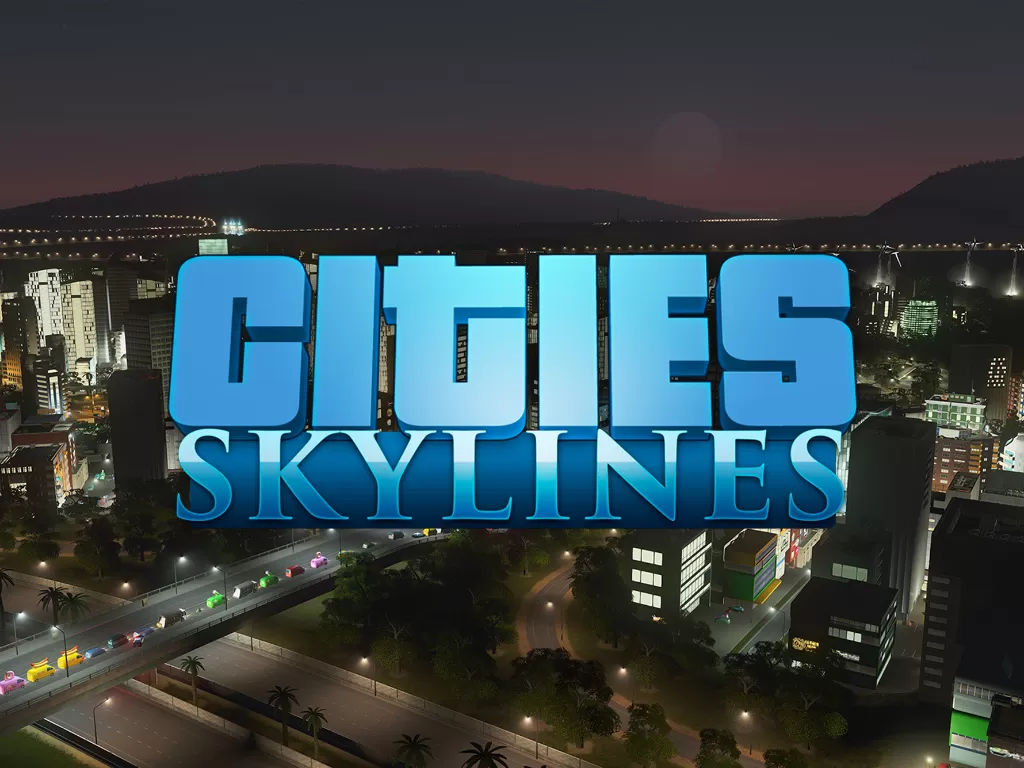 Tampilan logo dan gameplay dari Cities Skylines di PC (photo/Paradox Interactive)