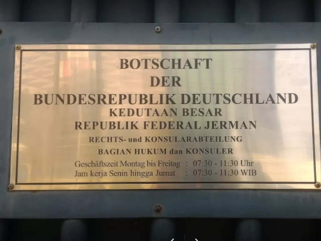 Kedutaan Besar Jerman di Indonesia. (Istimewa).