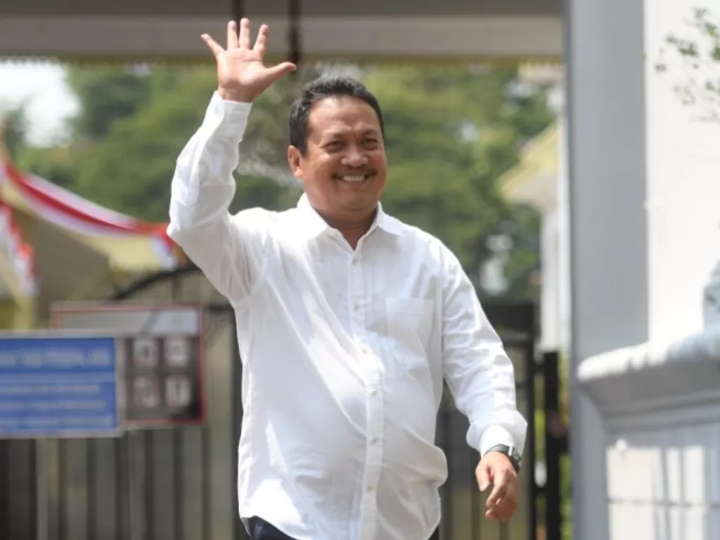 Sakti Wahyu Trenggono jadi Menteri KP. (Antara/Akbar Nugroho Gumay).