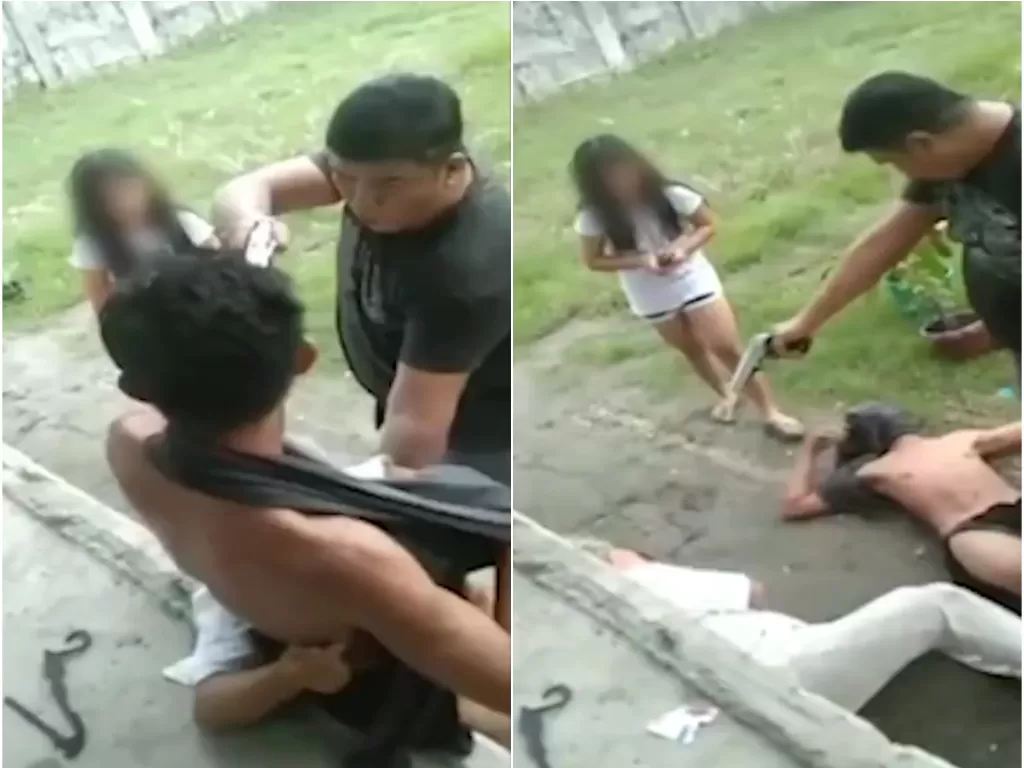 Seorang polisi di Filipina tembak dua orang tetangganya dari jarakk dekat (Foto: Tangkapan Layar)