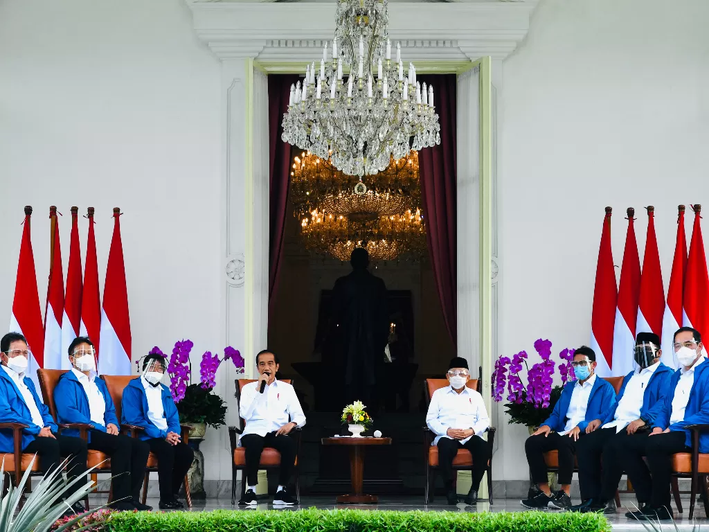 6 menteri baru Jokowi (ANTARA FOTO/Setpres/Laily Rachev)