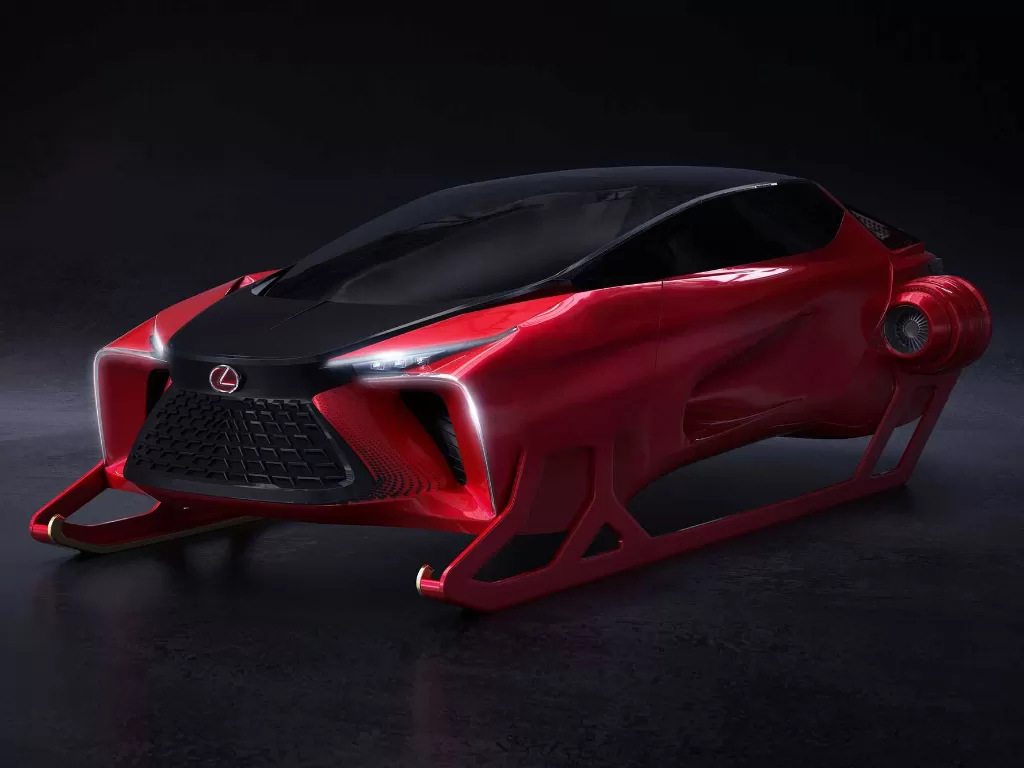 Konsep kereta luncur sinterklas buatan Lexus dengan desain futuristik (photo/Dok. Lexus)
