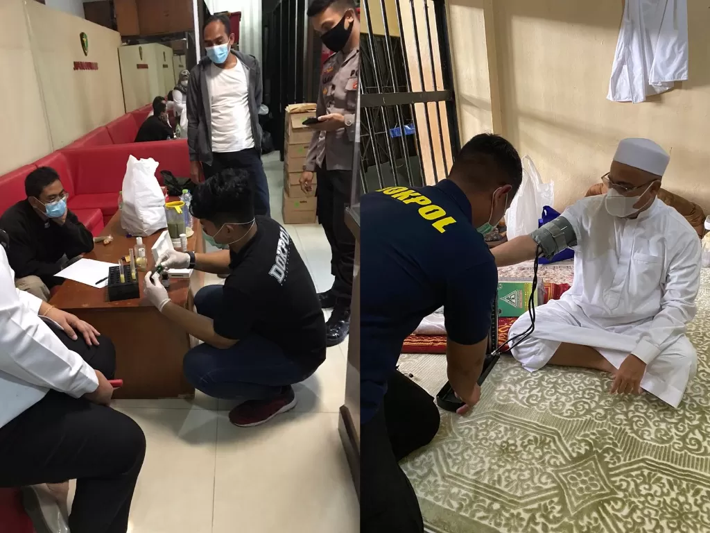 Kondisi Habib Rizieq di tahanan Polda Metro Jaya, Jakarta. (Istimewa).