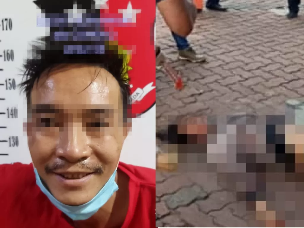 Pelaku pembunuhan dan Korbannya. (dok Humas Polres Metro Jakarta Barat).