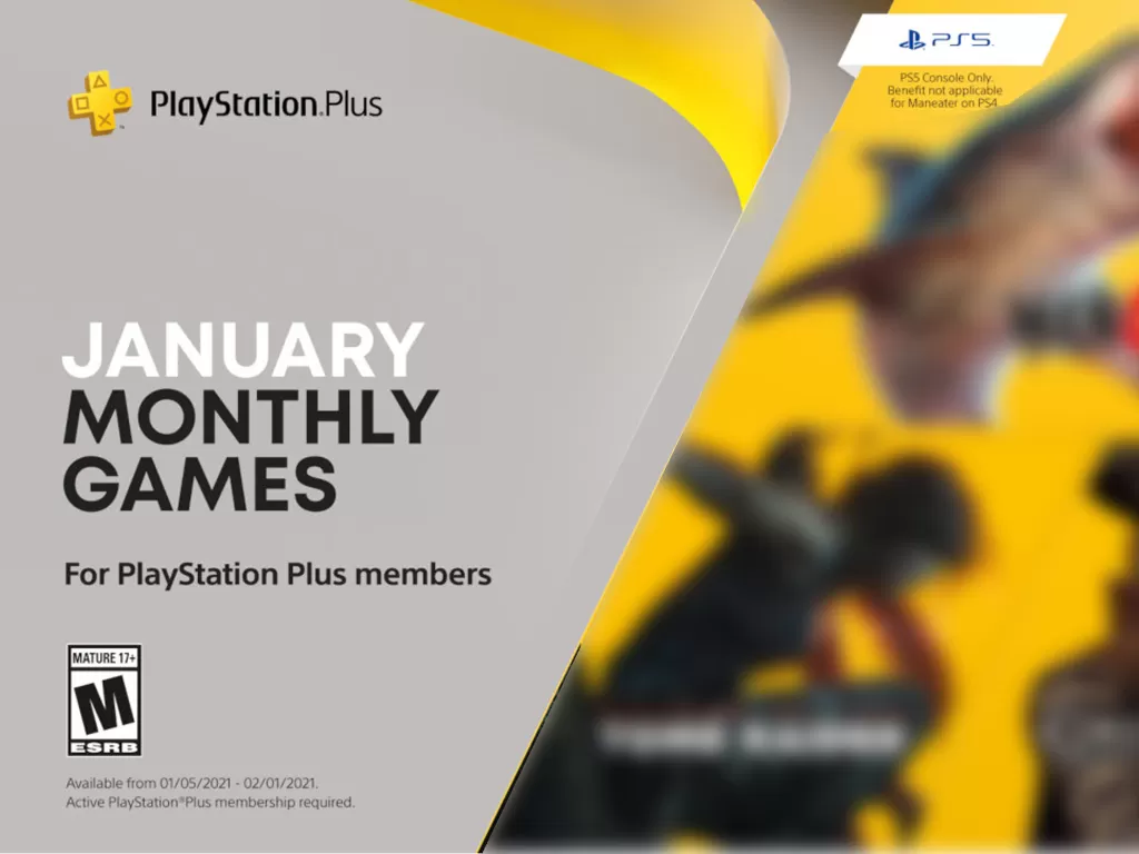 Game yang akan digratiskan di PlayStation Plus bulan Januari 2021 (photo/Sony/PlayStation)