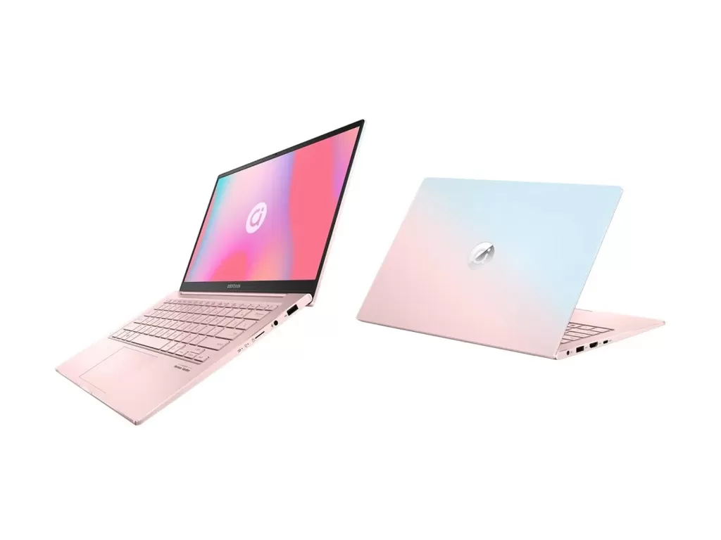 Tampilan laptop ASUS Adolbook13 2021 dengan warna gradient (photo/Dok. ASUS)