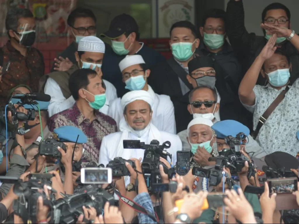 Habib Rizieq Shihab di Polda Metro Jaya, Jakarta. (Dok. Forum Wartawan Polri (FWP)