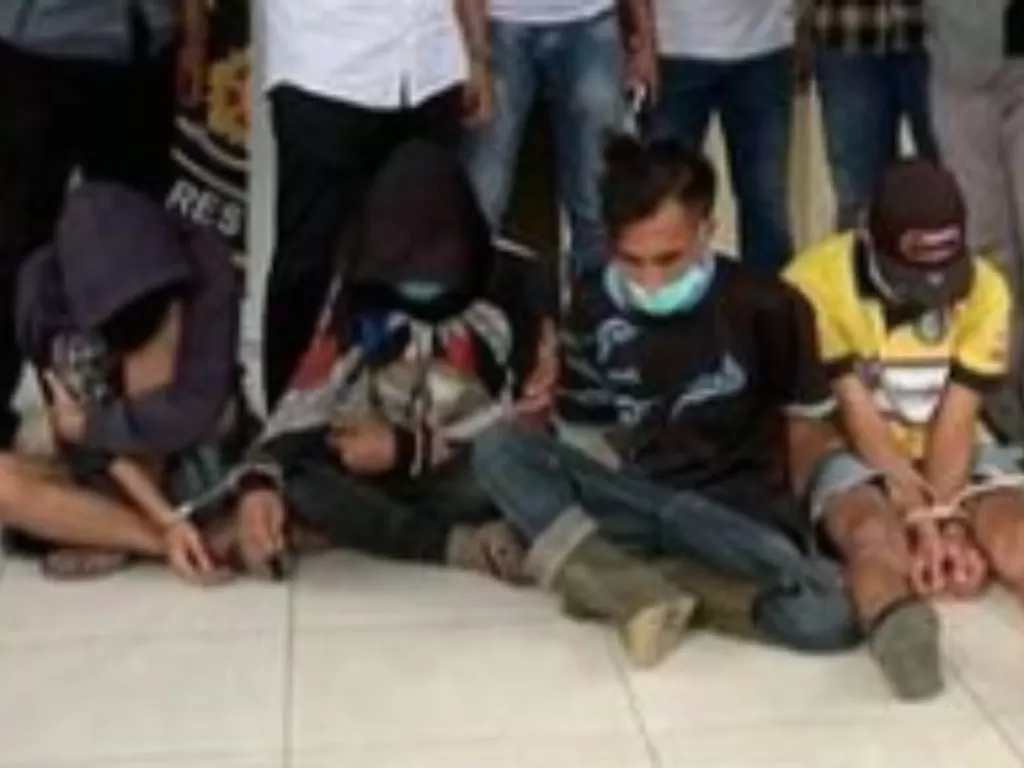 Empat orang pelaku pemerkosaan terhadap gadis 14 tahun di Kepahiang (ist)