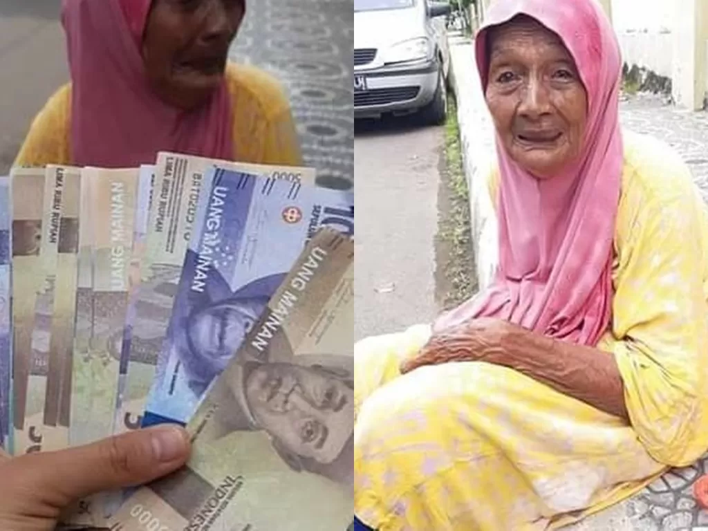 Nenek Siti Hawa (80 tahun) diduga ditipu oleh seseorang. (Instagram/Yuni Rusmini)