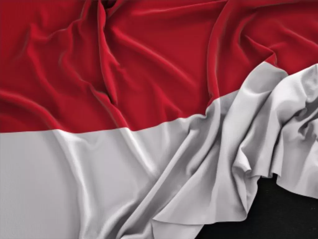 Ilustrasi bendera Negara Indonesia. (freepik/natanaelginting)
