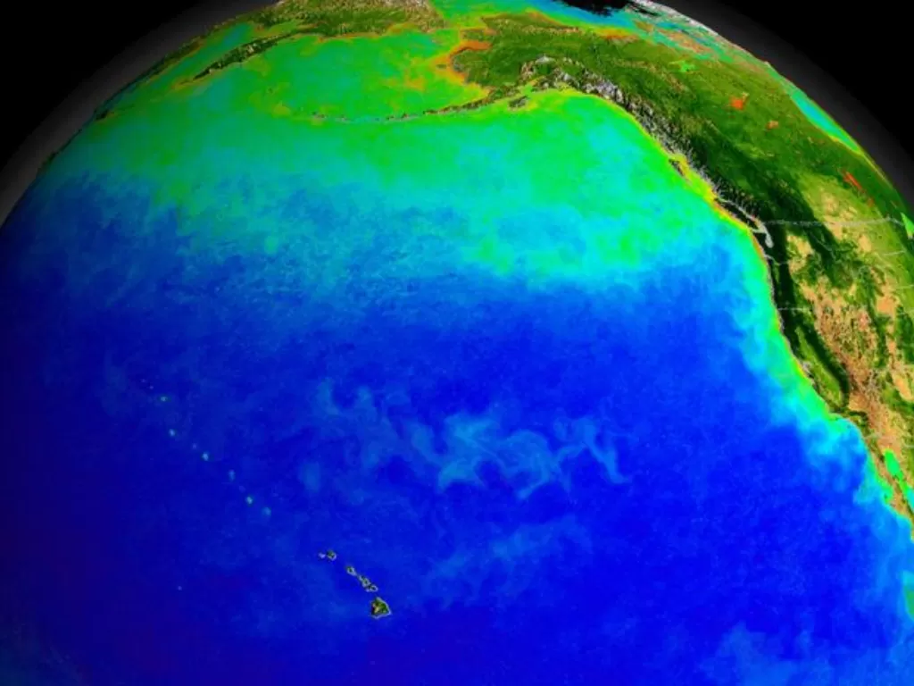 Ilustrasi gambar arus panas bumi. (photo/Ilustrasi/NASA/Goddard Space Flight Center, The SeaWiFS Project and GeoEye, Scientific Visualization Studio)