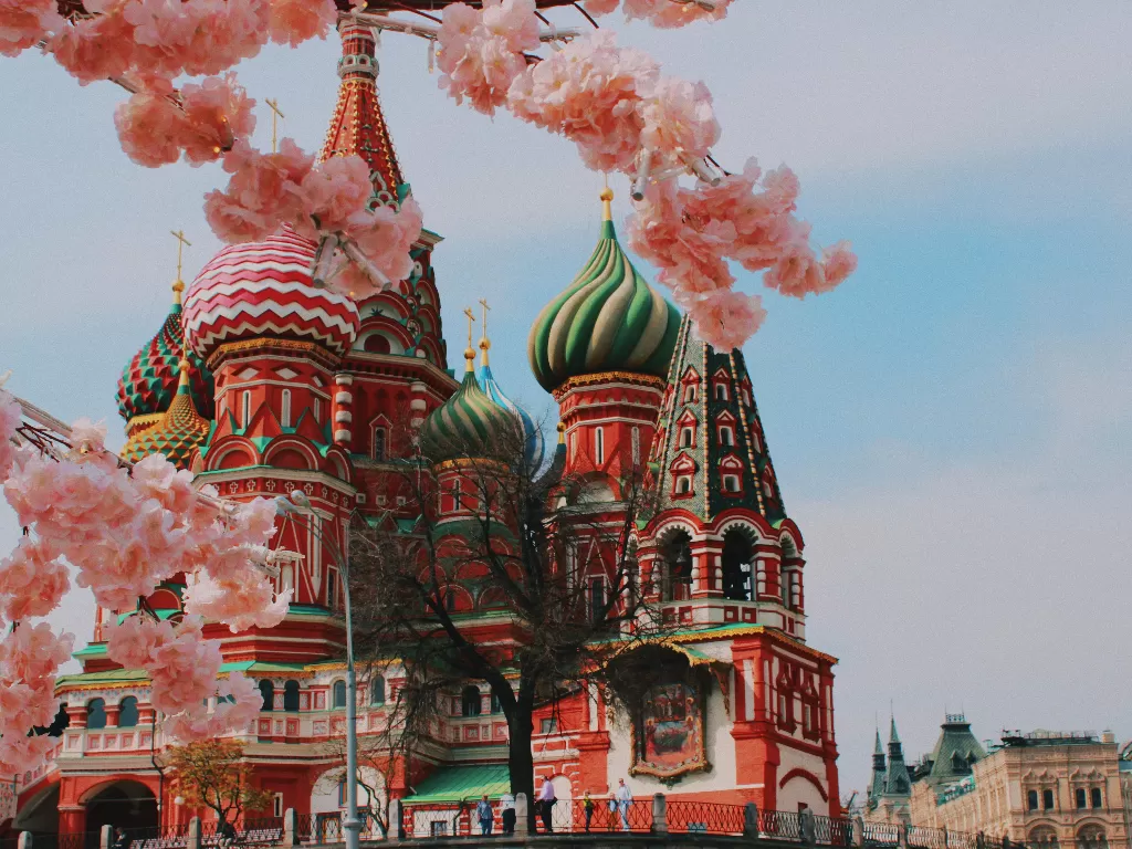 Ilustrasi Katedral Santo Basil di Moskow, Rusia. (photo/Ilustrasi/Pexels/vierro)
